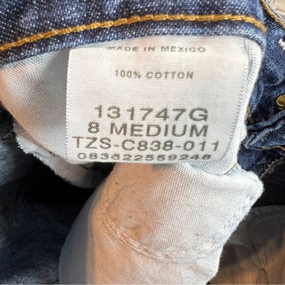 Blu Size 8 Medium Blue Denim Capri’s W/5 Pockets Vintage Y2K - Picture 9 of 10